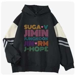 BTS member hoodie Suga V Jimin Jungkook Jin RM J-Hope NEW size L